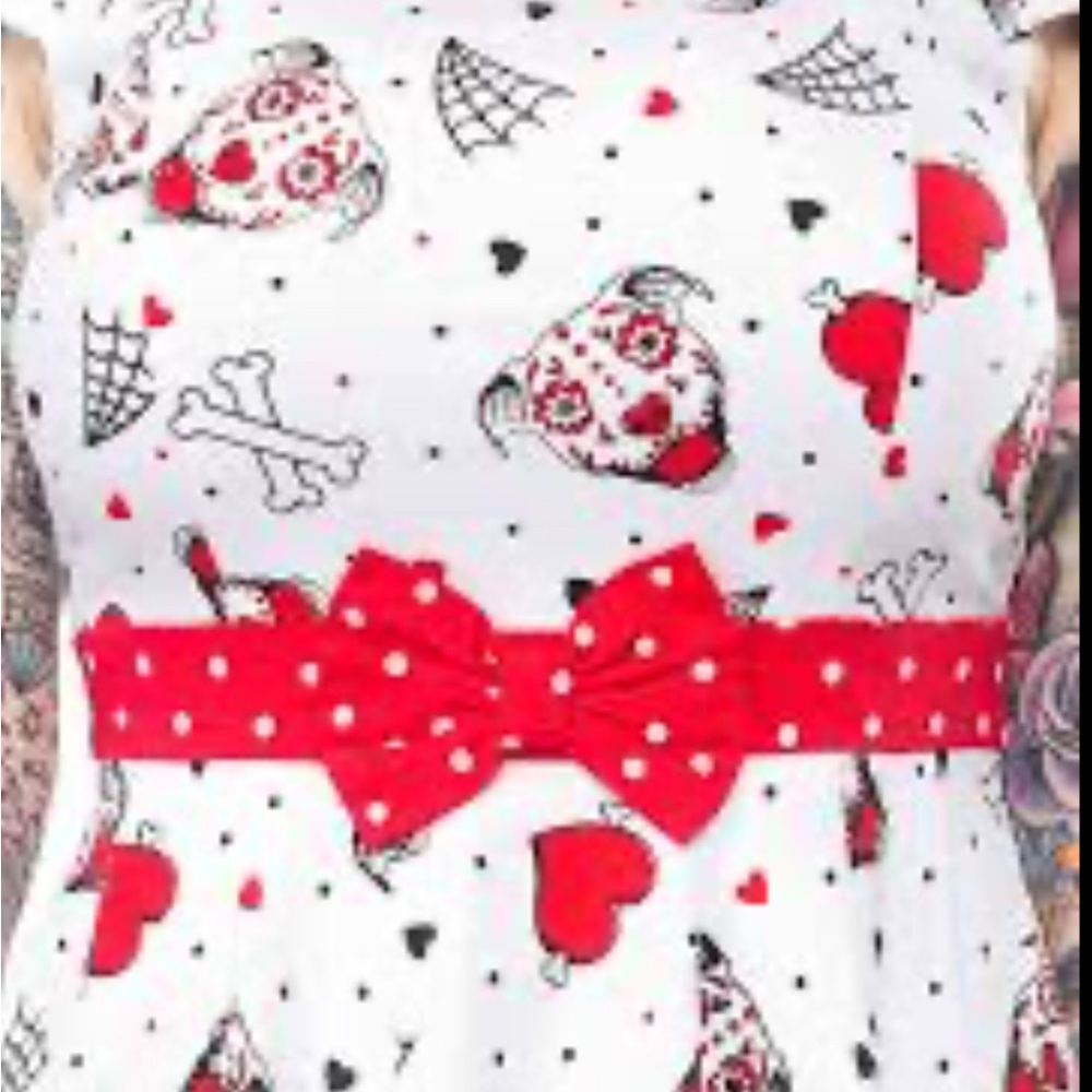 Sourpuss I heart pitbulls Lizzie dress. NWOT. Size XL.  Retired and hard to find - Picture 2 of 7